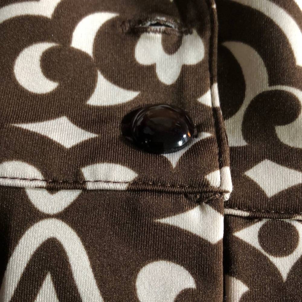 INC BROWN AND TAN SIZE LARGE PRINT DRESS - Picture 10 of 10